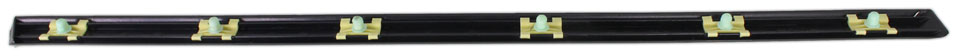 740I 95-01 REAR DOOR MOLDING LH, Chrome-Black, ABS