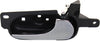LUCERNE 06-11 REAR INTERIOR DOOR HANDLE RH, Chrome Lever W/ Textured Black Bezel, w/o Door Lock Hole