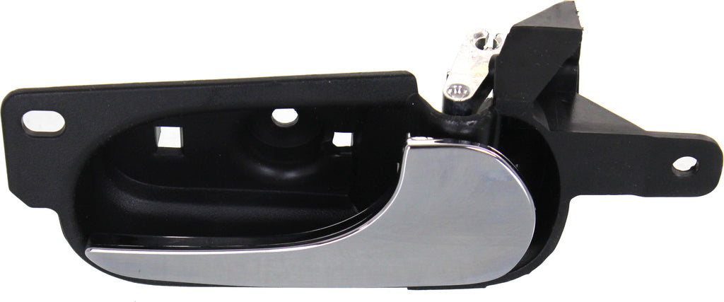 LUCERNE 06-11 REAR INTERIOR DOOR HANDLE RH, Chrome Lever W/ Textured Black Bezel, w/o Door Lock Hole