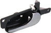 LUCERNE 06-11 REAR INTERIOR DOOR HANDLE RH, Chrome Lever W/ Textured Black Bezel, w/o Door Lock Hole