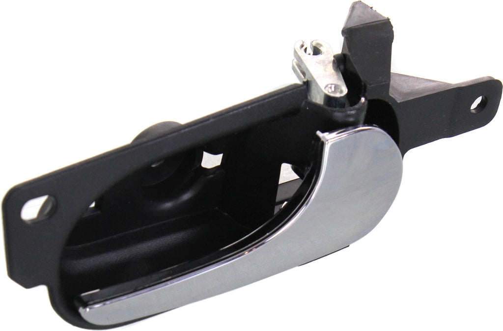LUCERNE 06-11 REAR INTERIOR DOOR HANDLE RH, Chrome Lever W/ Textured Black Bezel, w/o Door Lock Hole