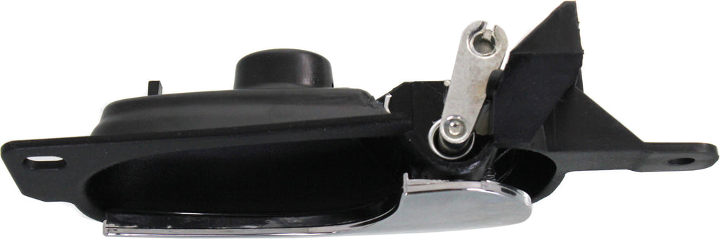 LUCERNE 06-11 REAR INTERIOR DOOR HANDLE RH, Chrome Lever W/ Textured Black Bezel, w/o Door Lock Hole