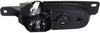 LUCERNE 06-11 REAR INTERIOR DOOR HANDLE RH, Chrome Lever W/ Textured Black Bezel, w/o Door Lock Hole