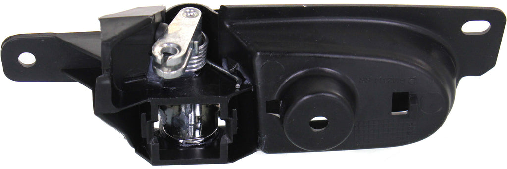 LUCERNE 06-11 REAR INTERIOR DOOR HANDLE RH, Chrome Lever W/ Textured Black Bezel, w/o Door Lock Hole