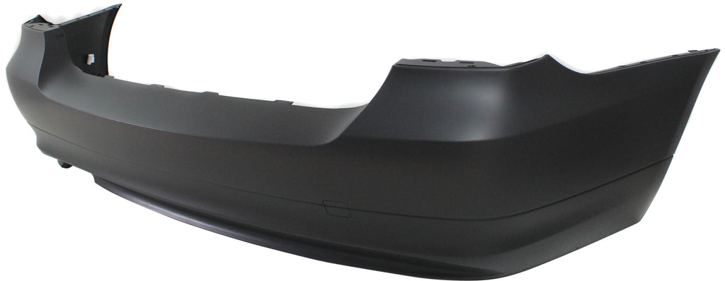 Rear Bumper Cover Primed For 2009-2011 BMW 3-Series Without PDC Snsr Holes Sedan CAPA Replacement REPB760125PQ