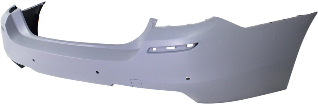 5-SERIES 11-16 REAR BUMPER COVER, Primed, Sedan, w/ M Package, w/ Park Distance Control Sensor Holes