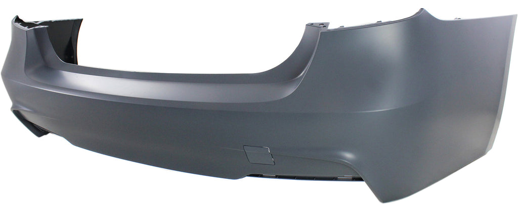 PARTS OASIS New Aftermarket BM1100260C Rear Bumper Cover Primed - CAPA Replacement For BMW 3-Series 2013 2014 2015 2016 2017 2018 With M Sport Package Without Park Distance Control Sensor Sedan Replaces OE 51128056497