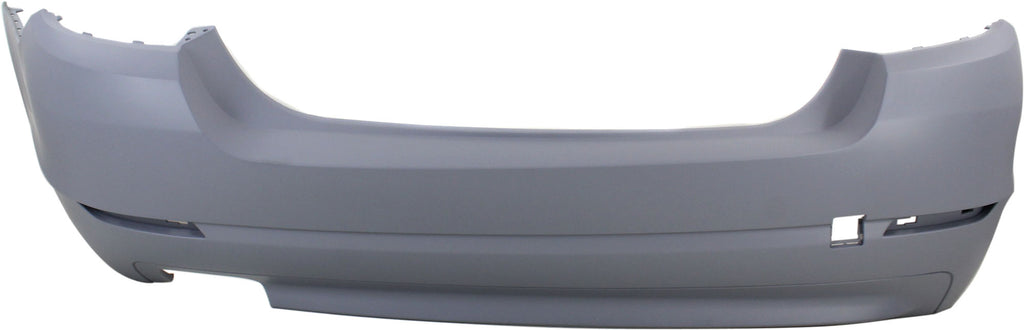 528I 11-13 REAR BUMPER COVER, Primed, w/o M Package, w/o Park Distance Control Sensor Holes