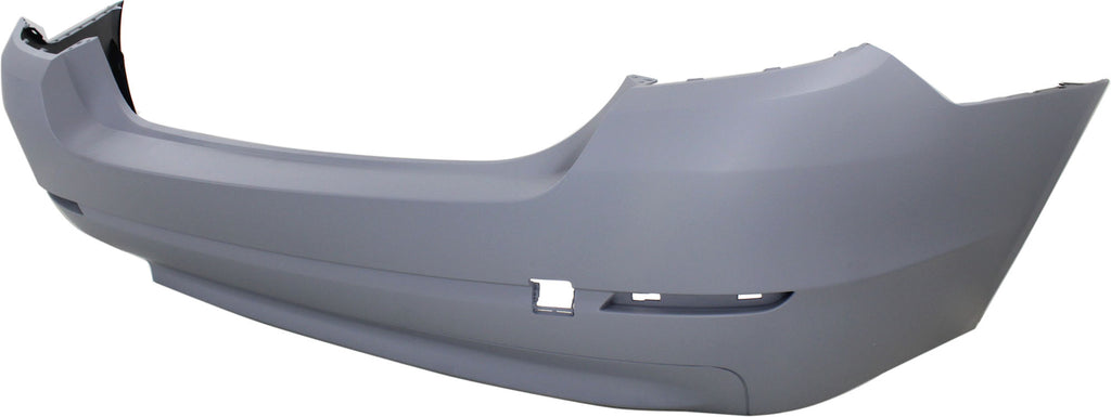 Rear Bumper Cover Primed For 2011-2013 BMW 528I Without M Package Without Park Distance Control Sensor Holes Replacement REPB760157P