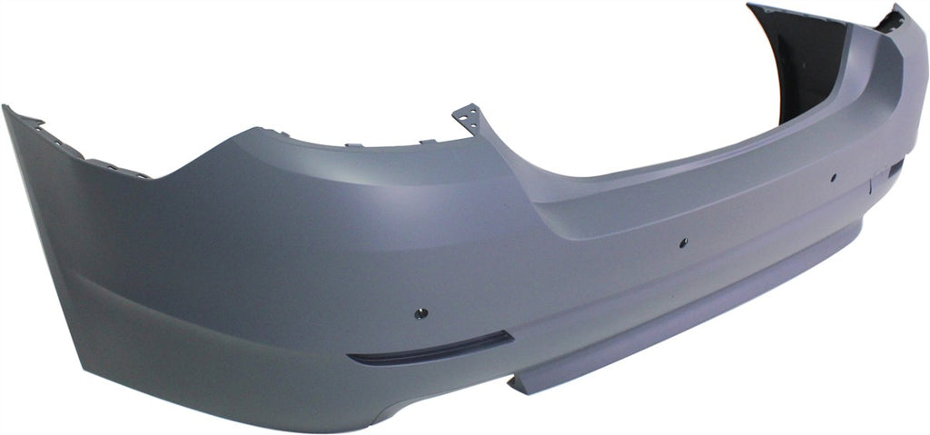 Rear Bumper Cover - CAPA Primed For 2011-2013 BMW 528I Without M Package With Park Distance Control Sensor Holes Replacement REPB760158PQ