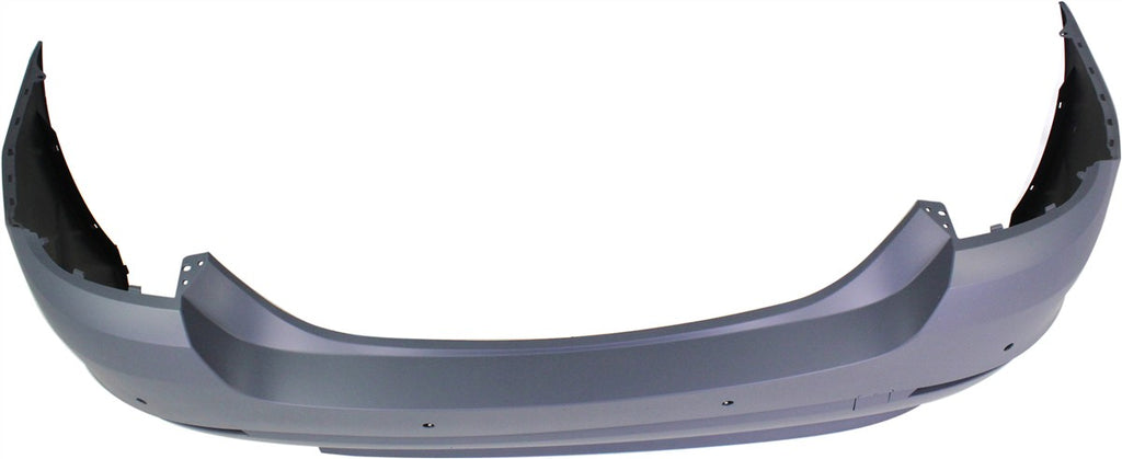 Rear Bumper Cover Primed For 2011-2013 BMW 528I Without M Package With Park Distance Control Sensor Holes Replacement REPB760158P