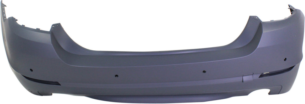535I/ACTIVEHYBRID 5 11-13 REAR BUMPER COVER, Primed, w/o M Package, w/ Park Distance Control Sensor Holes - CAPA