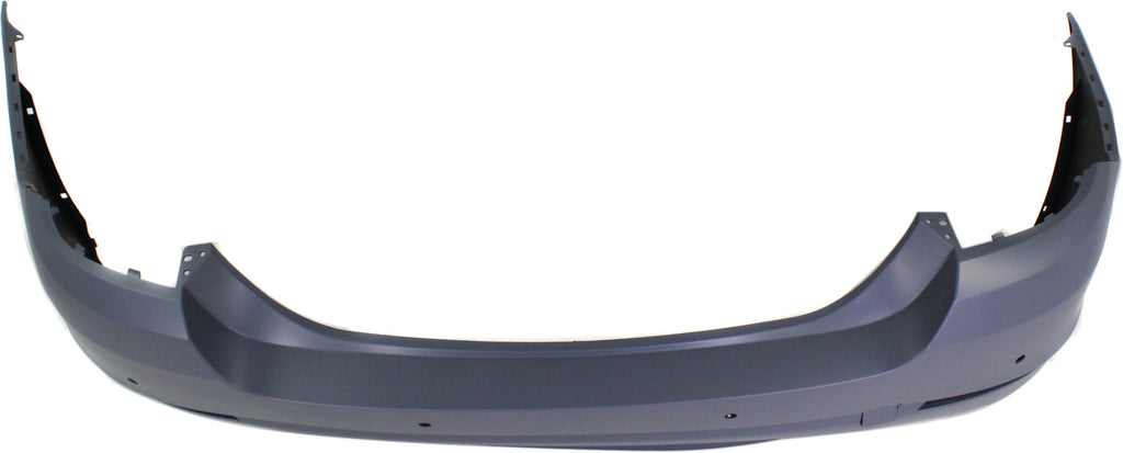Rear Bumper Cover Primed - CAPA For BMW 535I | ACTIVE HYBRID 5 2011-2013 With M PackageWith Park Distance Control Sensor Holes Replacement REPB760160PQ