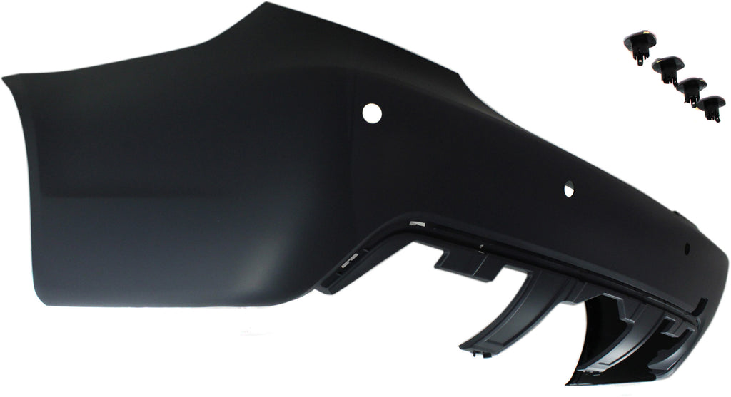5-SERIES 04-10 REAR BUMPER COVER, Primed, w/ M Pkg, w/ Park Dist Ctrl Snsr Holes, Sedan