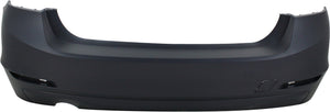 320I/328D 12-15 REAR BUMPER COVER, Primed, Standard w/o M Sport Package, w/o Park Distance Control Sensor Holes, Sedan - CAPA