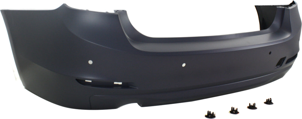 Rear Bumper Cover Primed Standard For 2012-2015 BMW 320i With Park Distance Control Sensor Holes Replacement REPB760169P