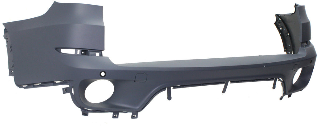 Rear Bumper Cover Primed For 2011-2013 BMW X5 Without M Pkg With Park Dist Ctrl Snsr Holes Replacement REPB760198P