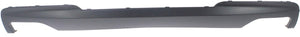 550I 11-16 REAR LOWER VALANCE, Center Cover, Textured, Double Hole, w/ M Package, Sedan