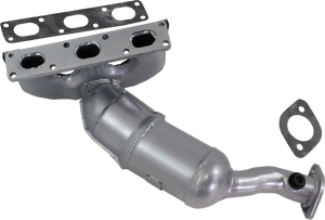 X5 01-06 CATALYTIC CONVERTER, Rear, with Exhaust Manifold