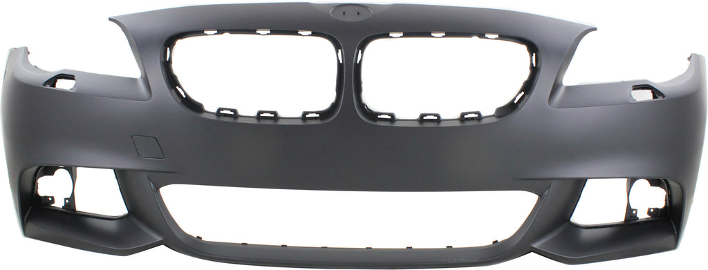 5-SERIES 11-13 FRONT BUMPER COVER, Primed, w/ M Package, w/o Park Distance Control Sensor Holes, (Exc. Hybrid Model), Sedan - CAPA