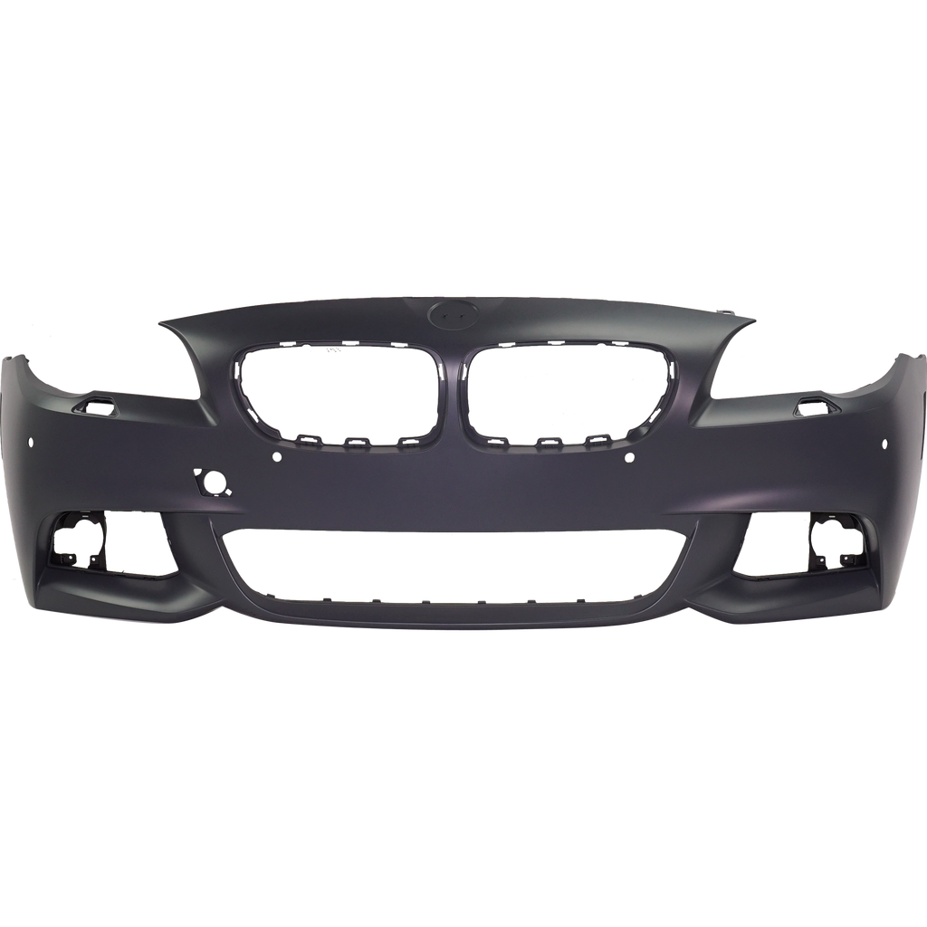 5-SERIES 11-13 FRONT BUMPER COVER, Primed, w/ M Package, w/ Park Distance Control Sensor Holes, w/o Camera Hole, (Exc. Hybrid Model), Sedan - CAPA