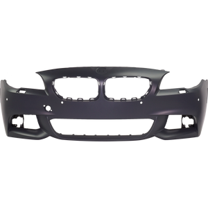 5-SERIES 11-13 FRONT BUMPER COVER, Primed, w/ M Package, w/ Park Distance Control Sensor Holes, w/o Camera Hole, (Exc. Hybrid Model), Sedan - CAPA