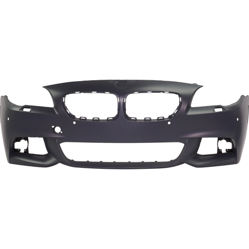 5-SERIES 11-13 FRONT BUMPER COVER, Primed, w/ M Package, w/ Park Distance Control Sensor Holes, w/o Camera Hole, (Exc. Hybrid Model), Sedan - CAPA