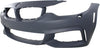 4-SERIES 14-20 FRONT BUMPER COVER, Primed, w/ M Sport Pkg, w/ HLW Holes, w/o PDC Snsr Holes