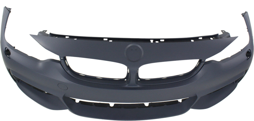 4-SERIES 14-20 FRONT BUMPER COVER, Primed, w/ M Sport Pkg, w/ HLW Holes, w/o PDC Snsr Holes