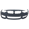 4-SERIES 14-20 FRONT BUMPER COVER, Primed, w/ M Sport Pkg, w/ HLW/PDC Snsr Holes/Cam, w/o Park Assist Sensor Holes