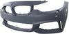 4-SERIES 14-20 FRONT BUMPER COVER, Primed, w/ M Sport Pkg, w/ HLW/Park Assist Snsr/PDC Snsr Holes, w/o Cam