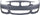 4-SERIES 14-20 FRONT BUMPER COVER, Primed, w/ M Sport Pkg, w/o HLW and PDC Snsr Holes