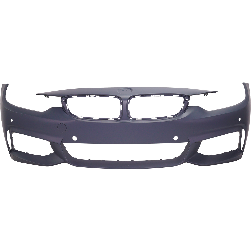 4-SERIES 14-20 FRONT BUMPER COVER, Prmd, w/ M Sprt Pkg, w/o HLW/Park Assist Snsr Holes/Cam, w/ PDC Snsr Holes