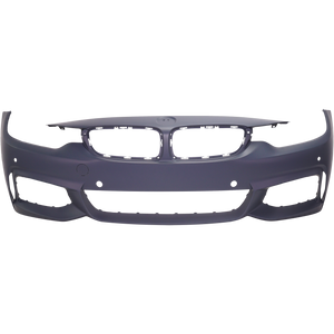 4-SERIES 14-20 FRONT BUMPER COVER, Prmd, w/ M Sprt Pkg, w/o HLW/Park Assist Snsr Holes/Cam, w/ PDC Snsr Holes