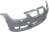 Front Bumper Cover Primed For 2007-2010 BMW 3-Series Without M Pkg Conv/Cpe Replacement REPBM010329P