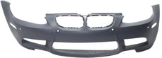 M3 08-13 FRONT BUMPER COVER, Primed, w/o HLW Holes, w/ Park Dist Ctrl Snsr Holes