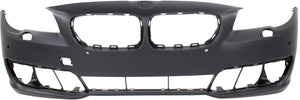 5-SERIES 14-16 FRONT BUMPER COVER, Primed, Sedan, w/o M Package, w/ Park Distance Control Sensor Holes, w/o Camera Hole - CAPA