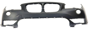 X1 13-15 FRONT BUMPER COVER, Primed, w/o M Sport Line, w/ HLW Holes