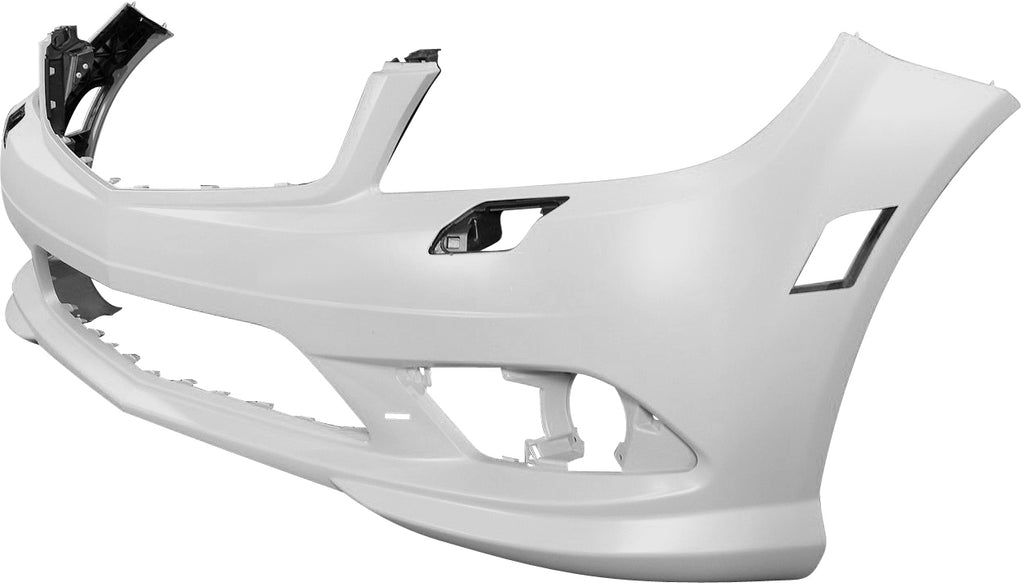 C-CLASS 08-11 FRONT BUMPER COVER, Prmd, (Exc. C63 AMG Model), w/ AMG Pkg, w/ HLW Holes, w/o Ptronic Holes