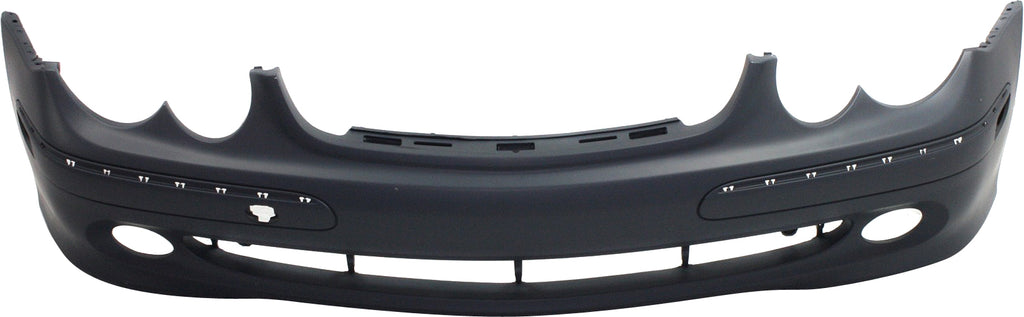 CLK-CLASS 03-09 FRONT BUMPER COVER, Primed, w/o AMG Styling Pkg, w/o H/L Washer and Parktronic Holes