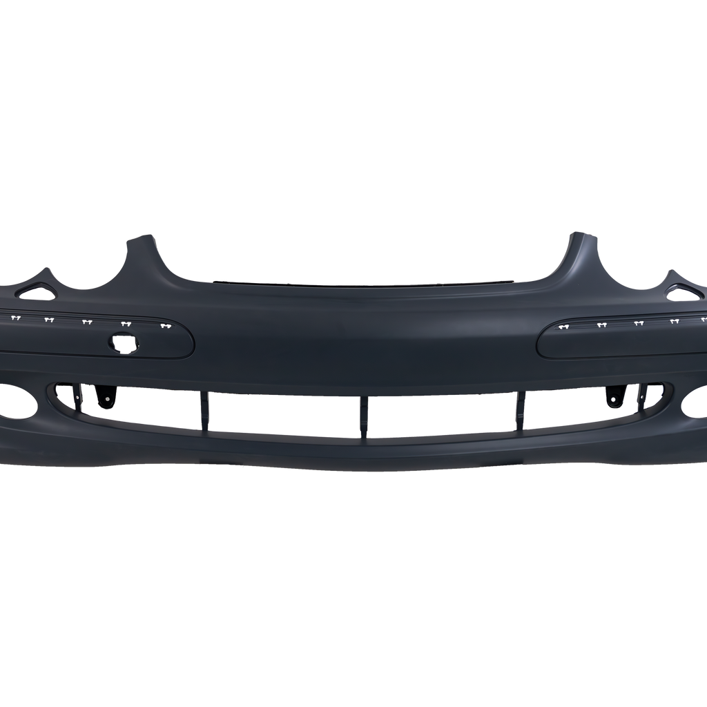 CLK-CLASS 03-05 FRONT BUMPER COVER, Primed, w/o Sport Pkg, w/ Headlight Washer Holes, w/o Parktronic Holes