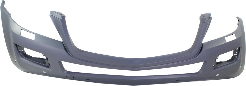 GL-CLASS 07-12 FRONT BUMPER COVER, Prmd, w/ Parktronic and Headlight Washer Holes, w/ Curve Lighting