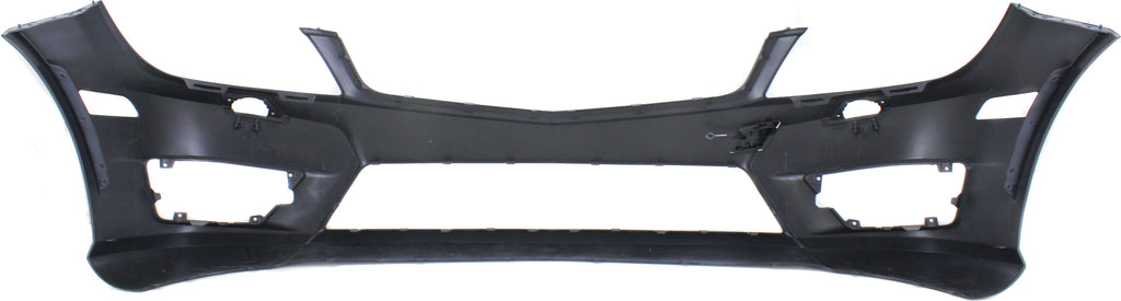 C-CLASS 12-15 FRONT BUMPER COVER, Prmd, w/ AMG Styling Pkg, w/ HLW Hole, w/o Ptronic Holes, w/o Side Marker Light Holes, (Exc. C63 AMG Model), Cpe/(Sdn 12-14)