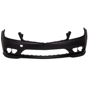 C-CLASS 08-11 FRONT BUMPER COVER, Prmd, (Exc. C63 AMG Model), w/ AMG Pkg, w/o HLW and Ptronic Holes - CAPA