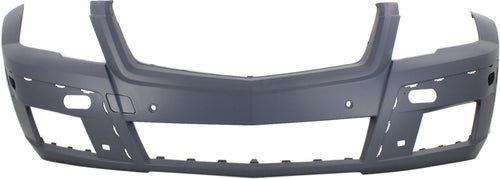 GLK-CLASS 10-12 FRONT BUMPER COVER, Prmd, w/o HLW Holes, w/ Parktronic Holes