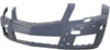 GLK-CLASS 10-12 FRONT BUMPER COVER, Prmd, w/ HLW Holes, w/o Parktronic Holes
