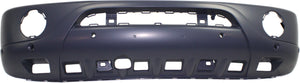 M-CLASS 02-05 FRONT BUMPER COVER, Primed, w/o HLW Holes, w/ Parktronic Holes, w/ Round Fog Lights