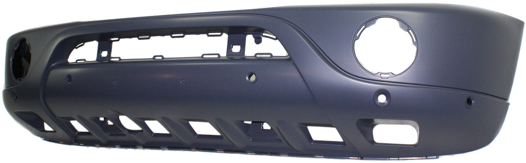 M-CLASS 02-05 FRONT BUMPER COVER, Primed, w/o HLW Holes, w/ Parktronic Holes, w/ Round Fog Lights
