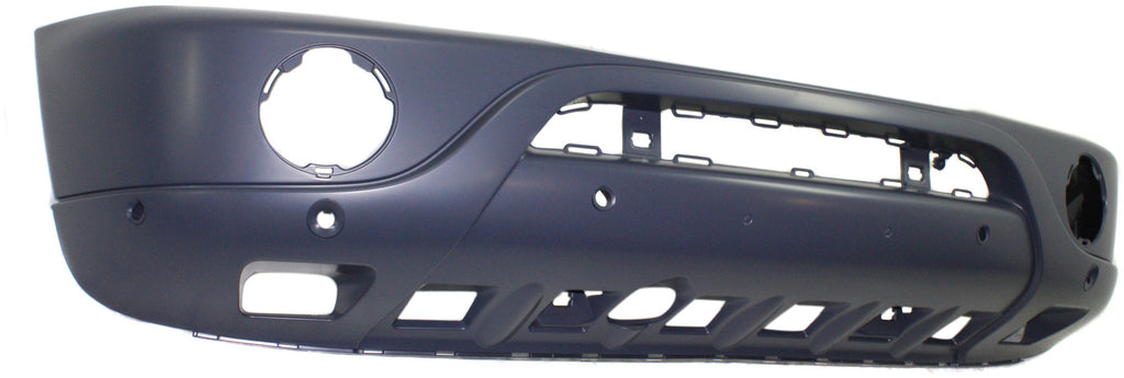 M-CLASS 02-05 FRONT BUMPER COVER, Primed, w/o HLW Holes, w/ Parktronic Holes, w/ Round Fog Lights