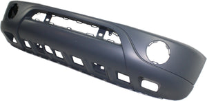 M-CLASS 01-05 FRONT BUMPER COVER, Primed, w/o HLW and Parktronic Holes, w/ Round Fog Lights